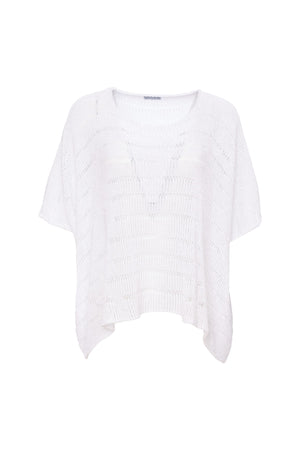 Woven overlayer knit (white)