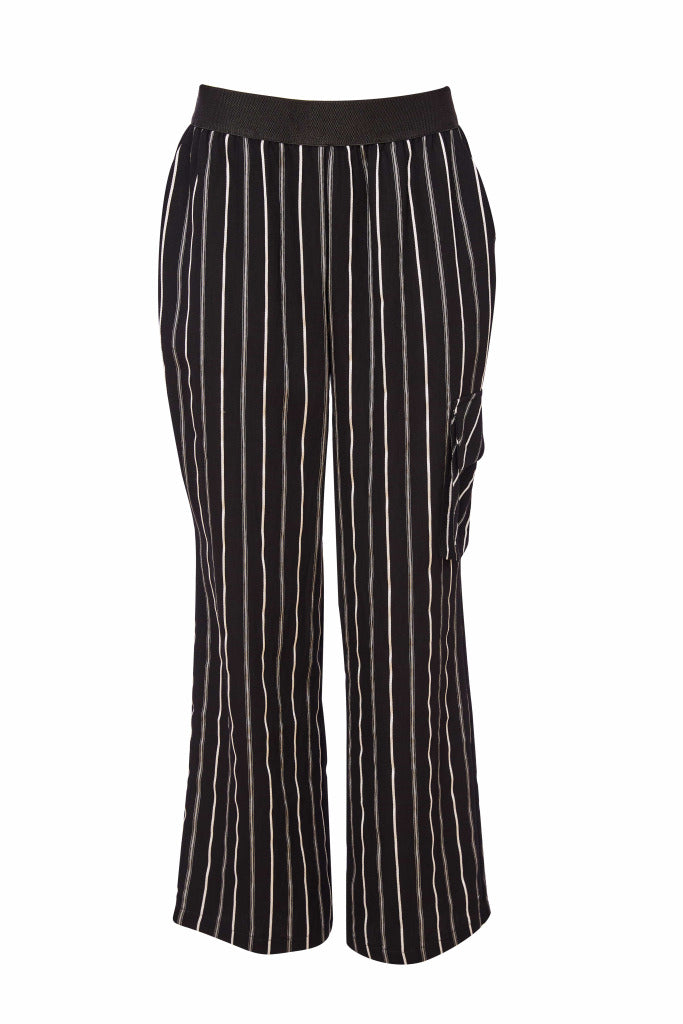 naya striped trousers in black&white