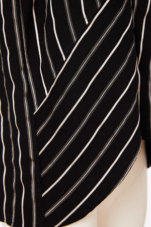 naya stripe sleeveless top in black&white