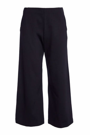 naya crop wide leg trousers in black