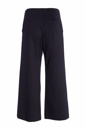 naya crop wide leg trousers in black