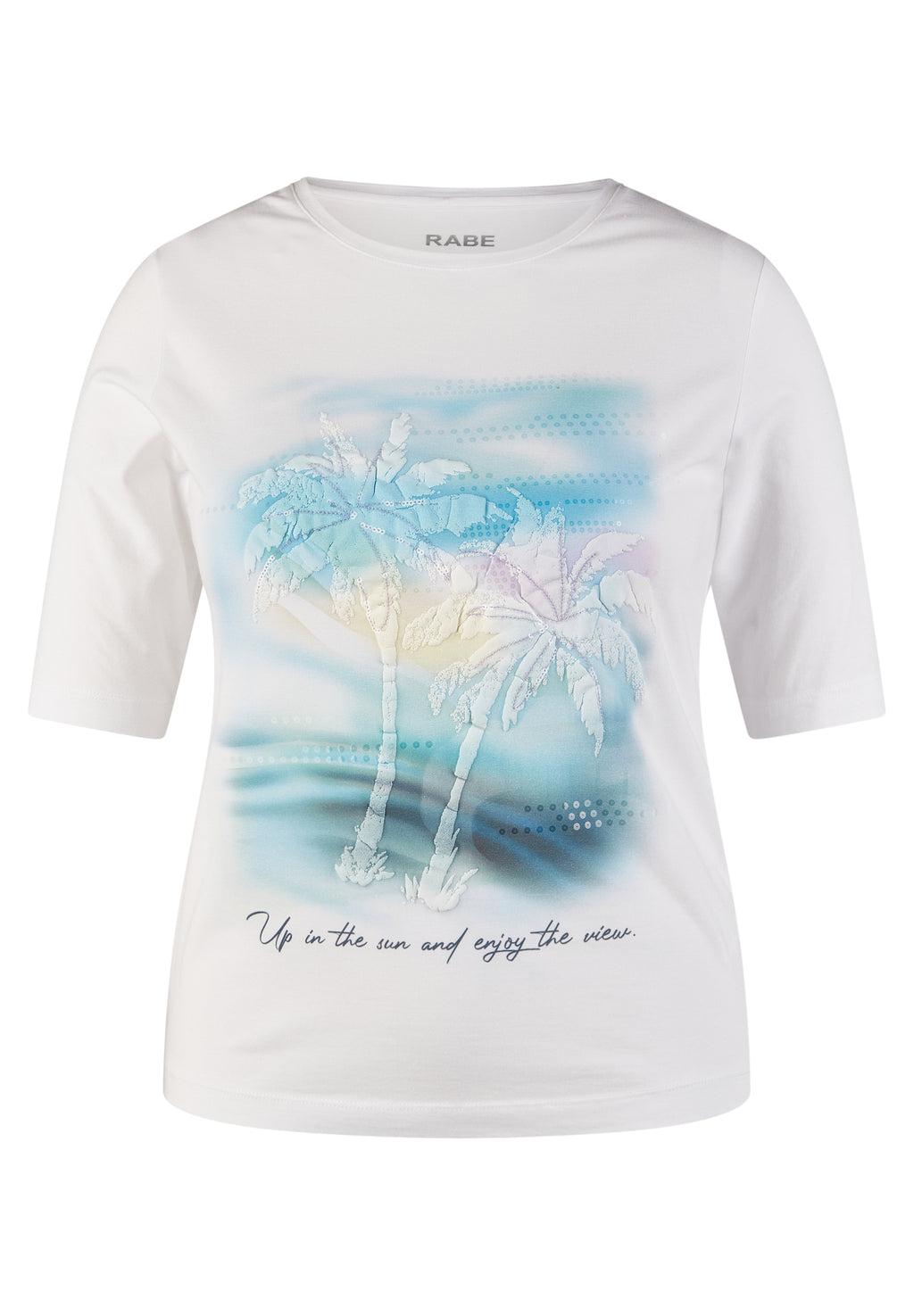 Rabe salty breeze collection printed white tshirt, product code 52-123302