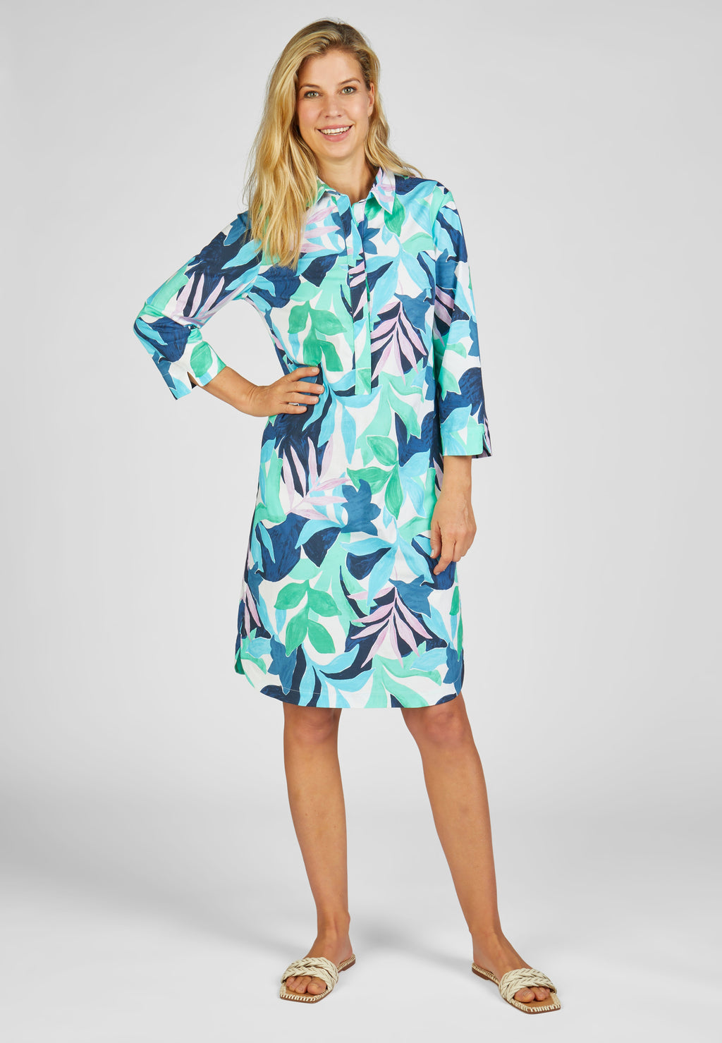 Rabe salty breeze collection leaf print shirt dress, product code 52-223162