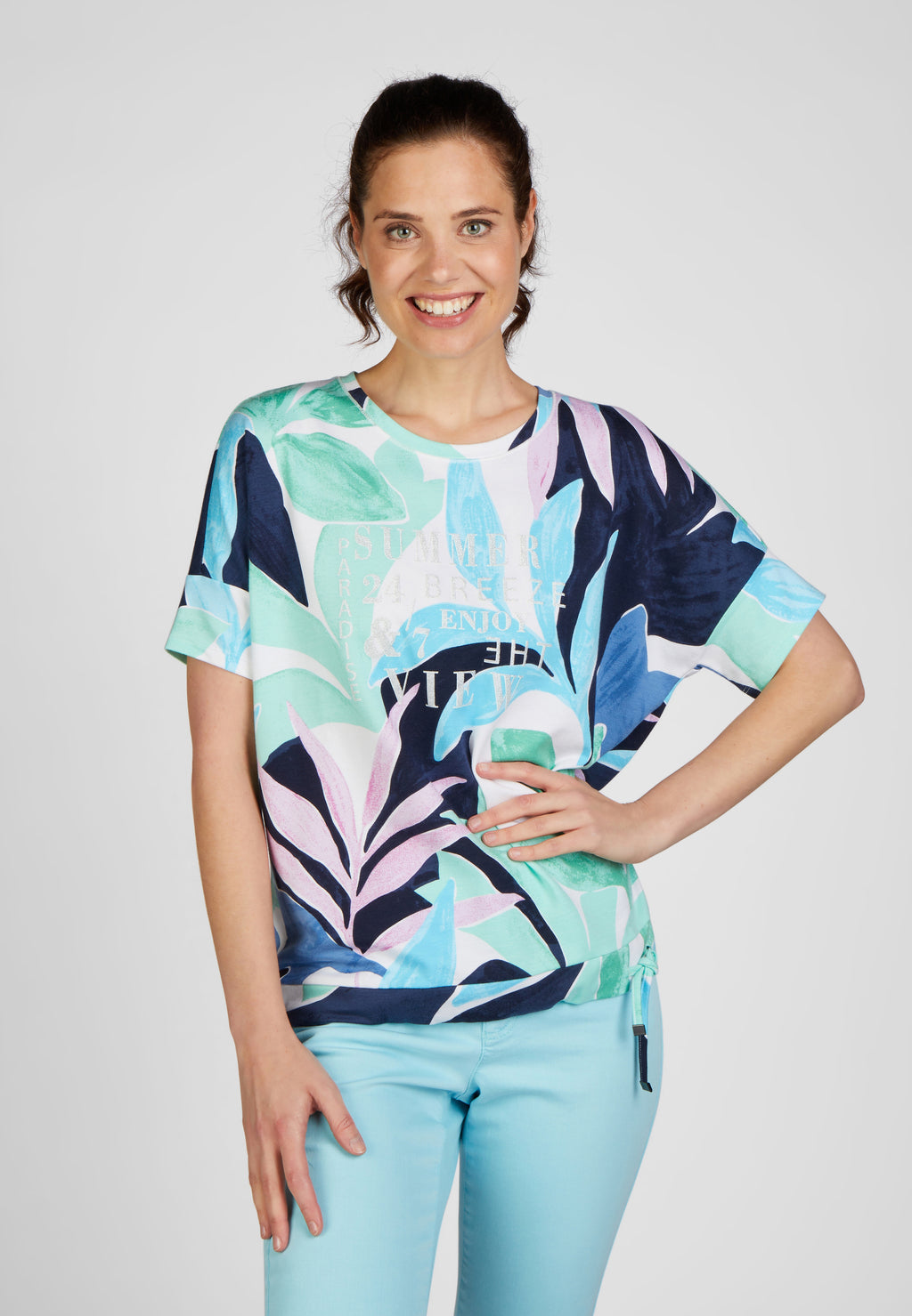 Rabe salty breeze collection drawstring hem printed tshirt, product coded 52-223354