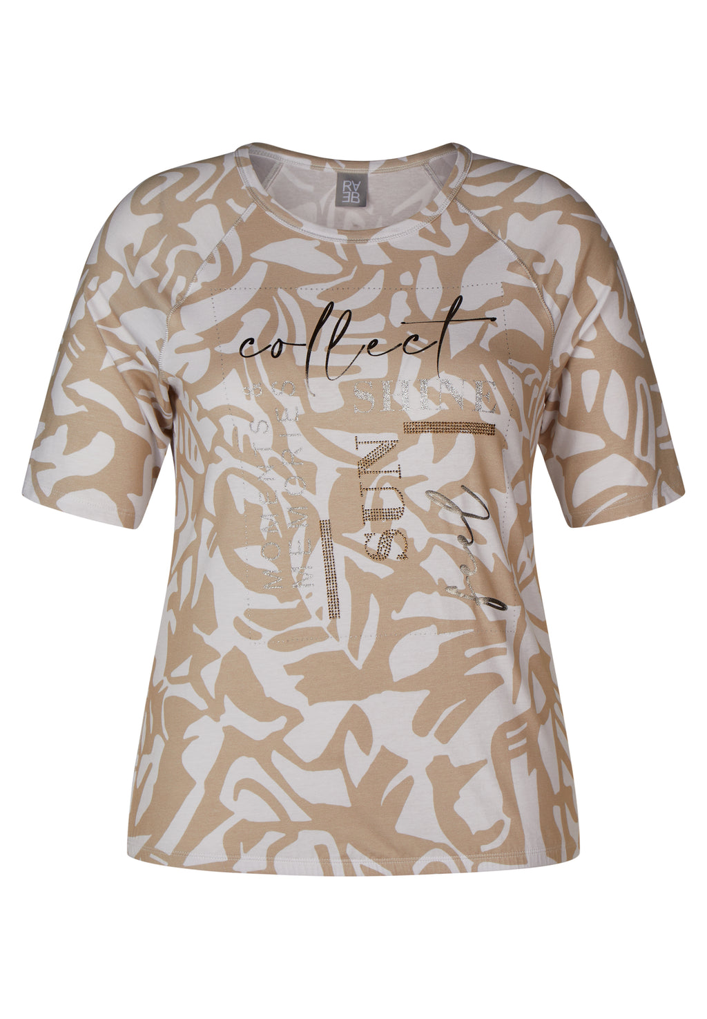Rabe sunset bay collection printed tshirt in beige and white, product code 52-224352
