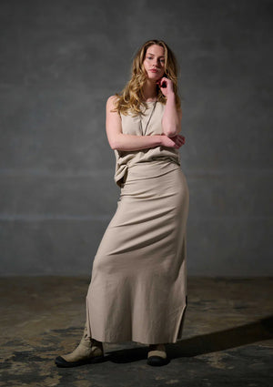 Henriette Steffensen long skirt in beige