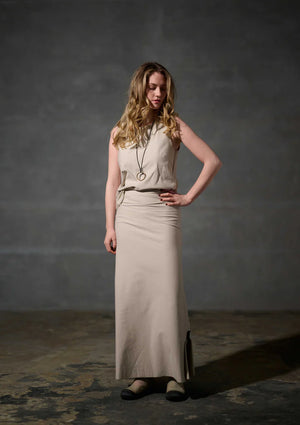 Henriette Steffensen long skirt in beige