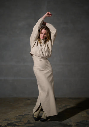 Henriette Steffensen long skirt in beige