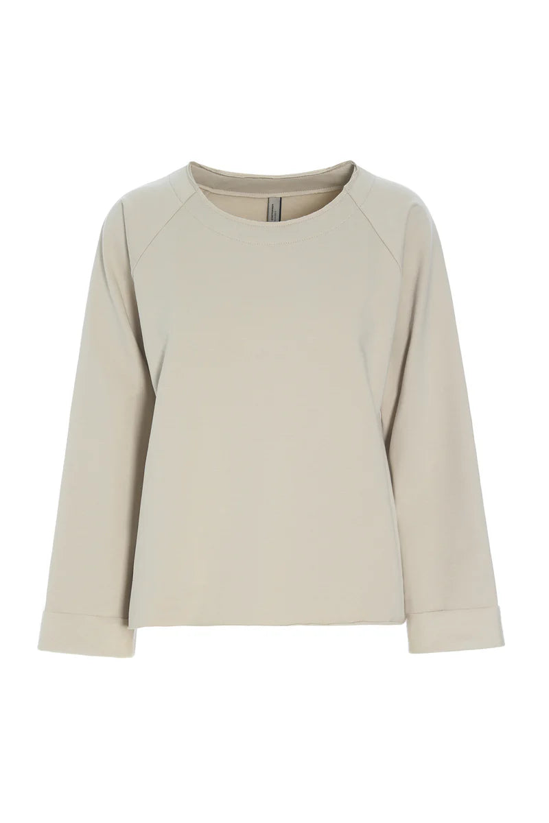 henriette steffensen sweatshirt in beige