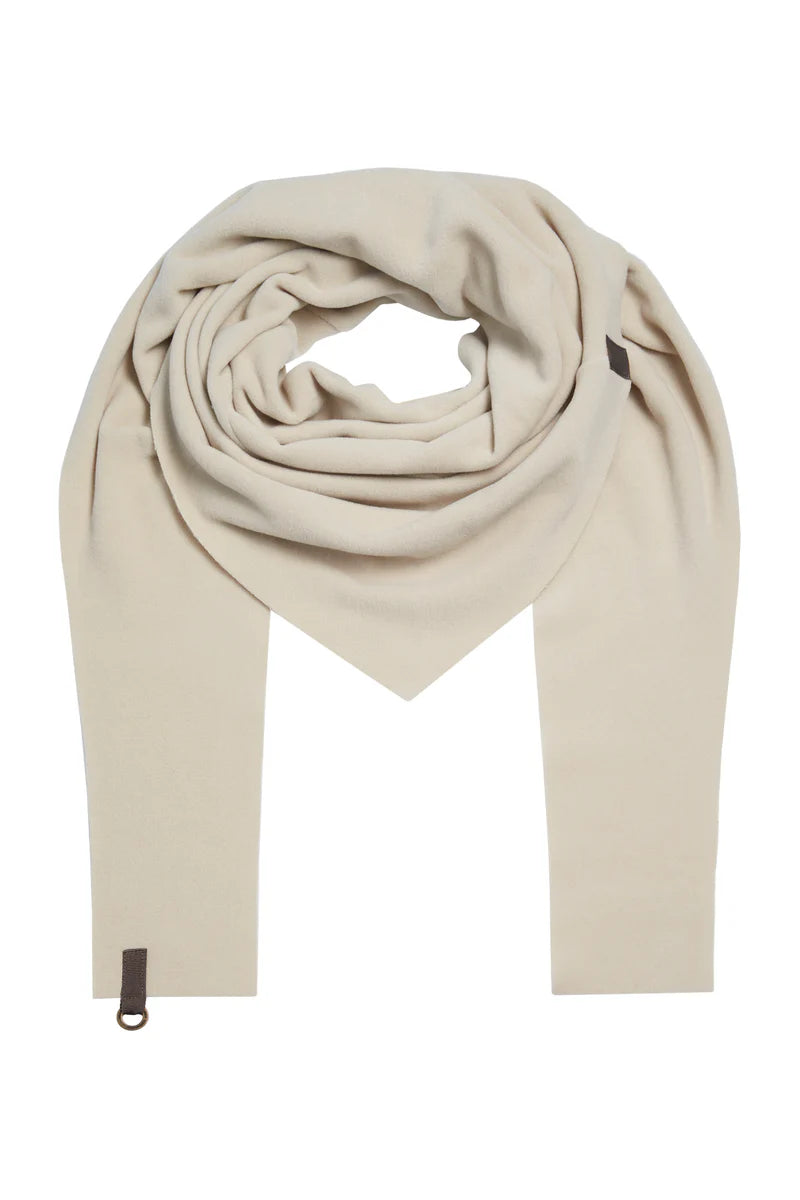 henriette steffensen triangular scarf in beige