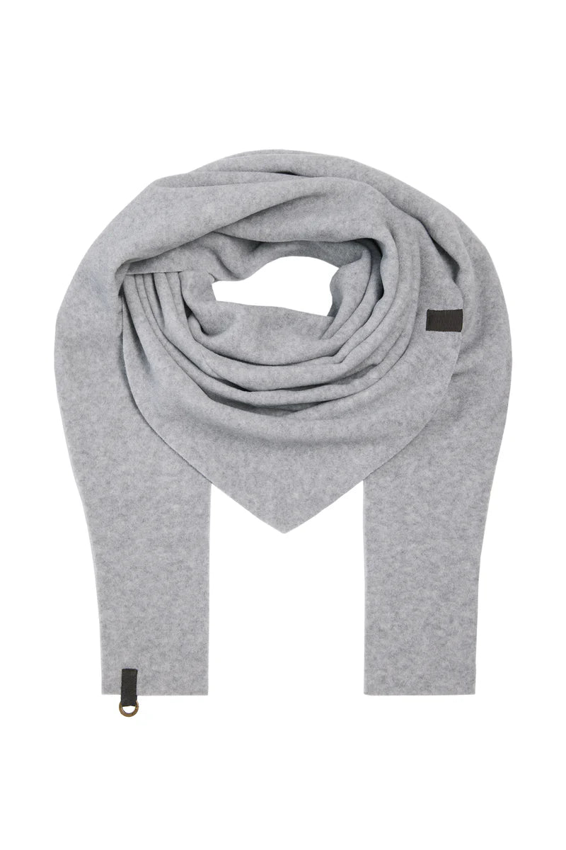 henriette steffensen triangular scarf in grey