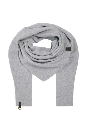 henriette steffensen triangular scarf in grey