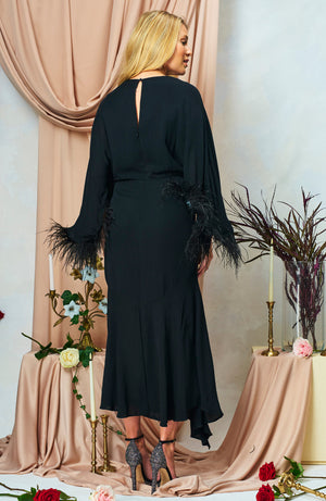 hope & ivy helena dress in black