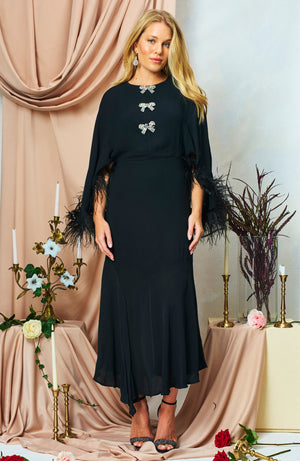 hope & ivy helena dress in black