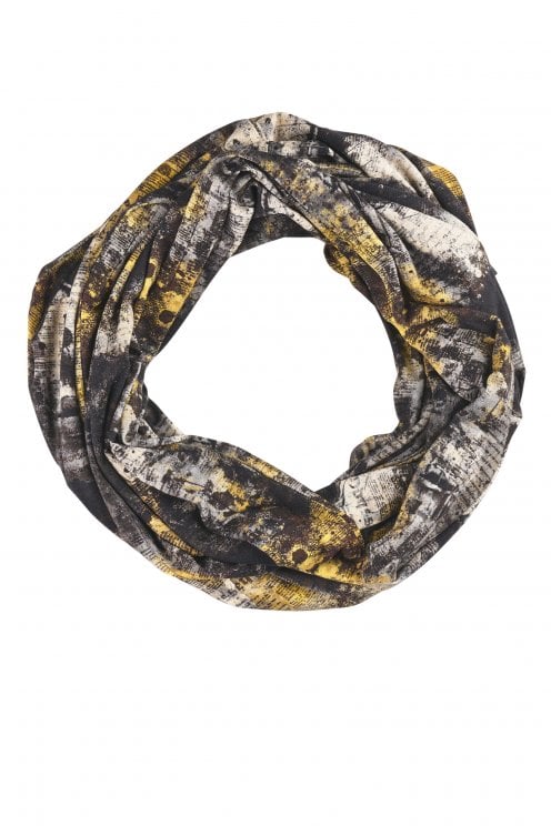 mysoul lady print loop scarf in multicolour