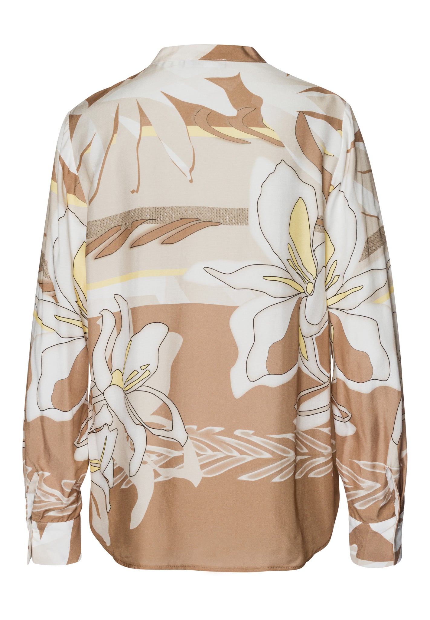 Frank walder Caffè De Roma collection printed blouse in tan, neutrals and yellow

Product code 202.102