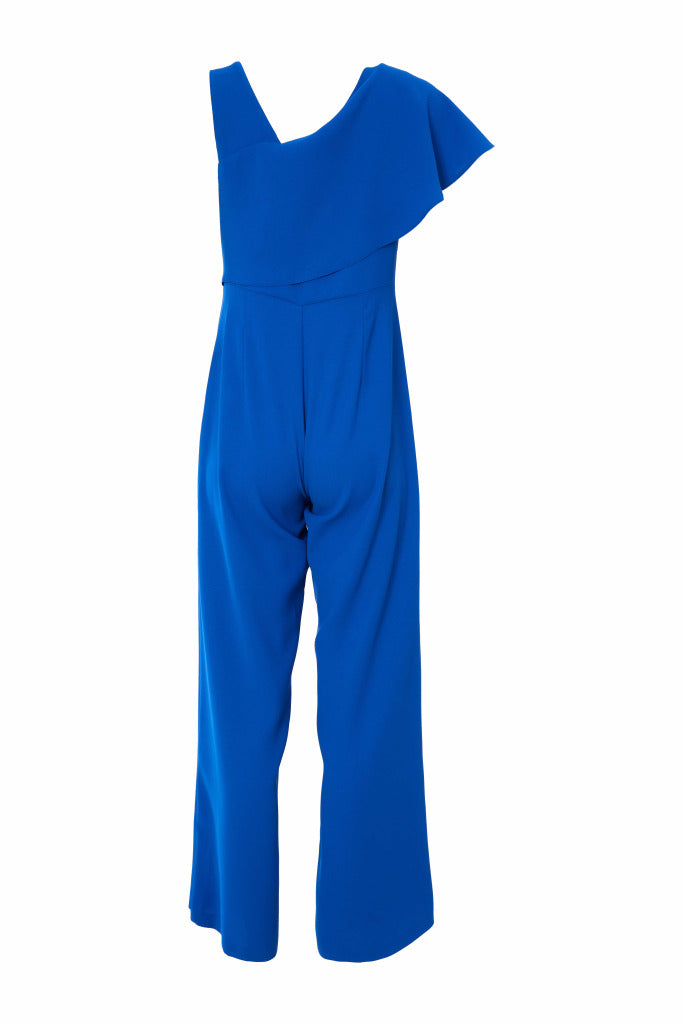 Kate cooper frill detail jumpsuit in blue