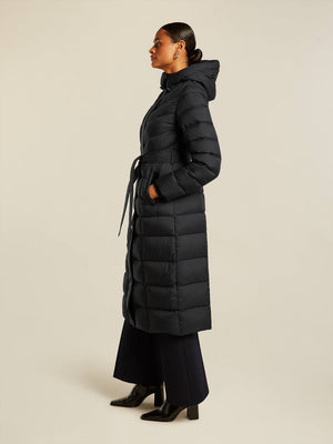 Beaumont valentina long coat in black
