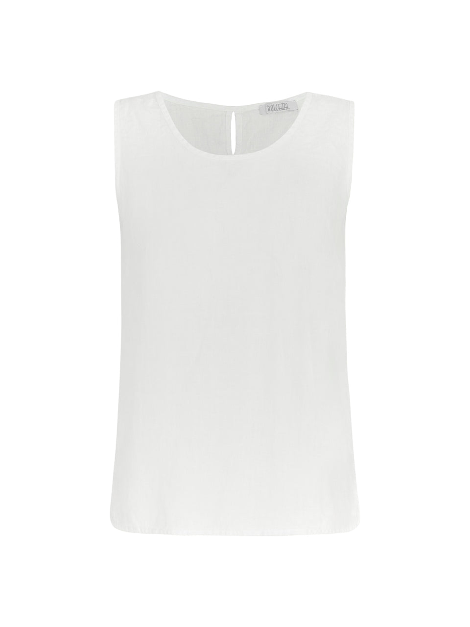 <p>Dolcezza linen vest in white<br>Product code 24250</p>