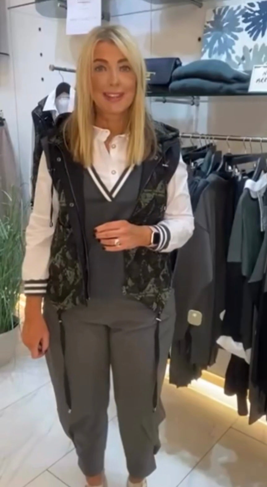 naya two piece shirt with layer top in forest green