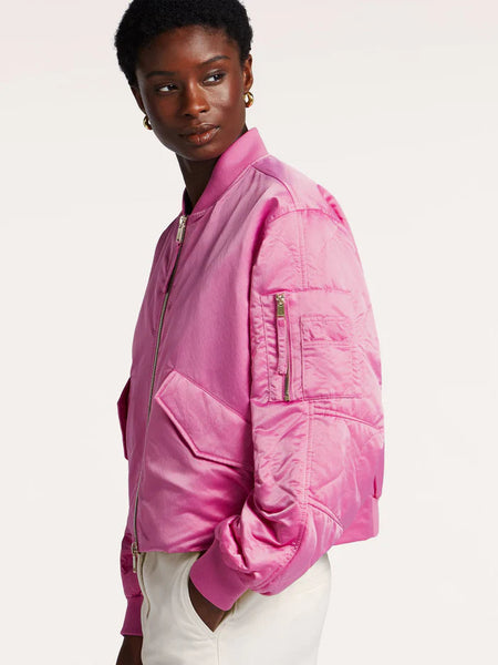 BEAUMONT HADY BOMBER JACKET IN PINK – Lisa Baker Boutiques