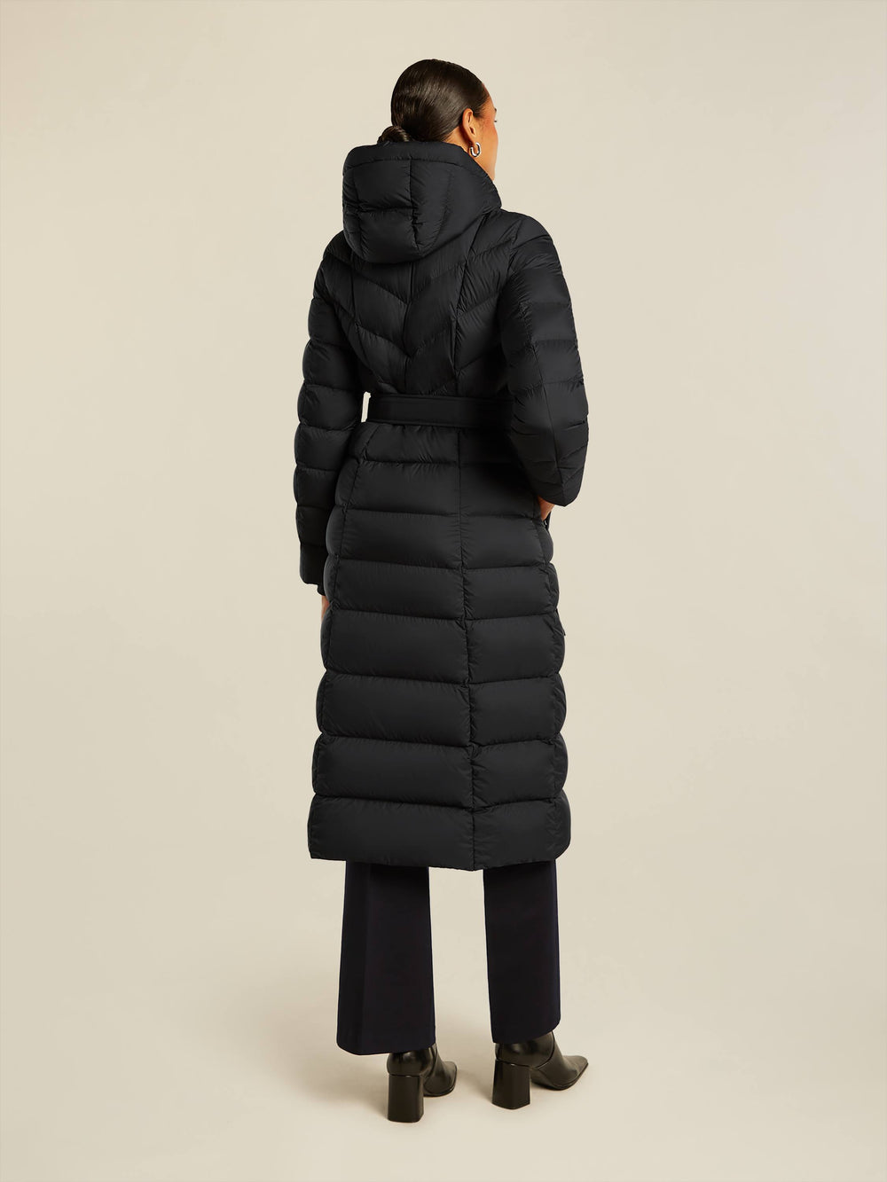 Beaumont valentina long coat in black