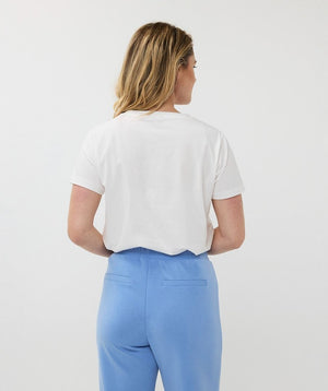 esqualo l'imagination foil print t-shirt in blue